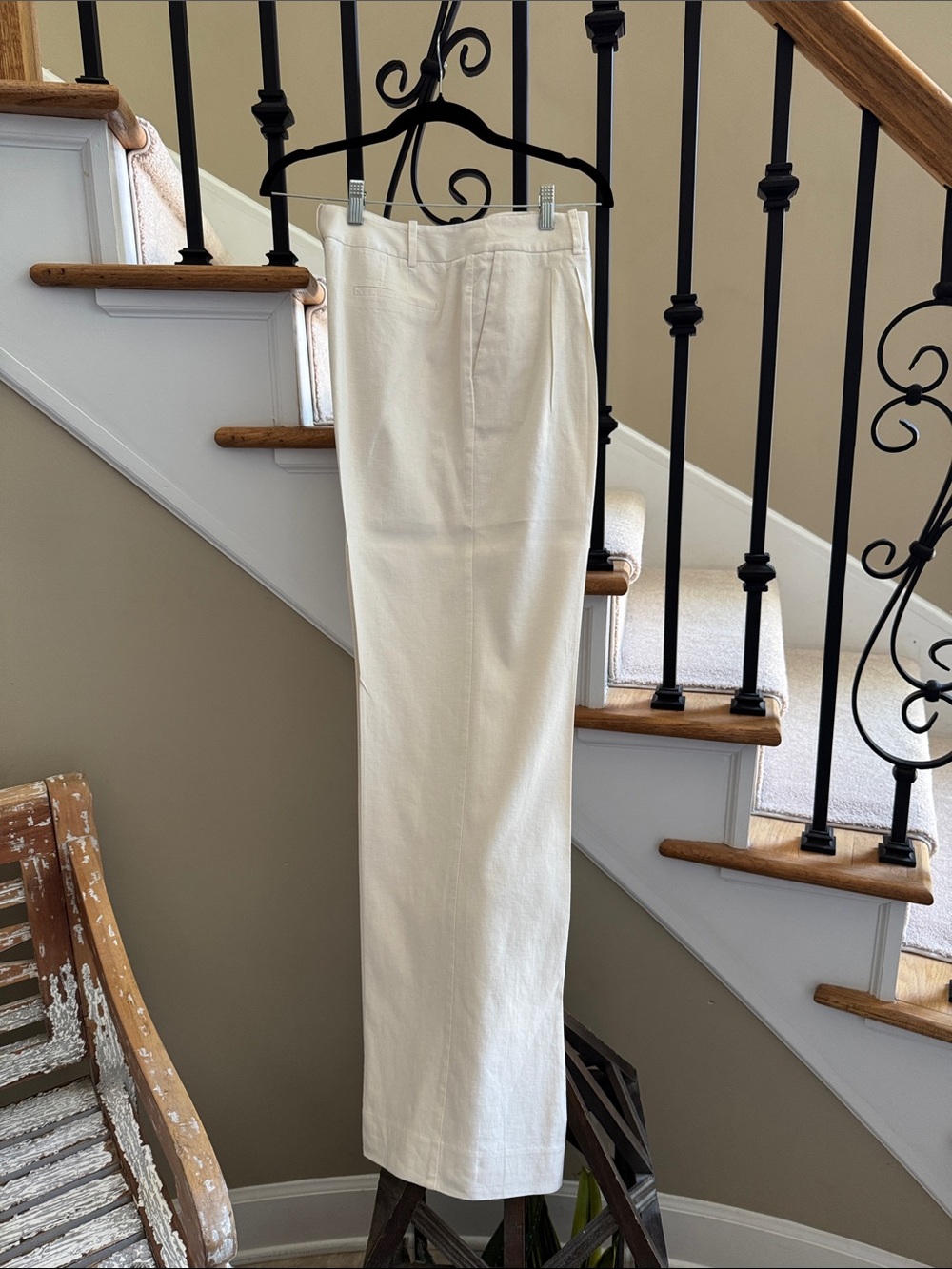 Calvin Klein Women's Straight-Leg Pants in Cream